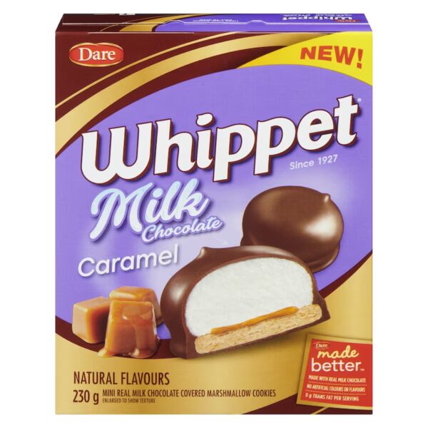 Dare Whippet Milk Chocolate Caramel Cookies 230g