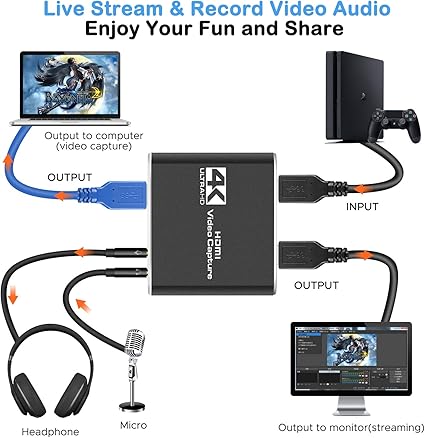 4K to USB 3.0 HD High-Definition Multimedia Interface (Video Capture Card)