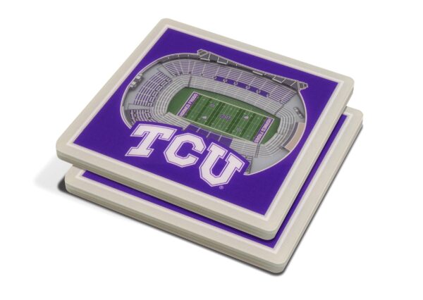 YouTheFan NCAA TCU Horned Frogs 3D StadiumView Coasters (2 Pack)