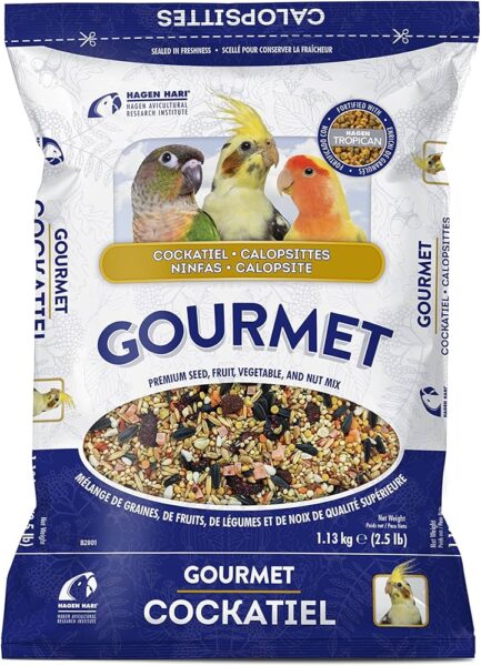Hagen Gourmet Seed Mix for Cockatiels & Small Hookbills 2.5 lb/1.13kg