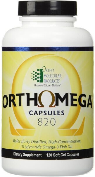 Ortho Molecular Products Orthomega 820 Soft Gel 120 Capsules