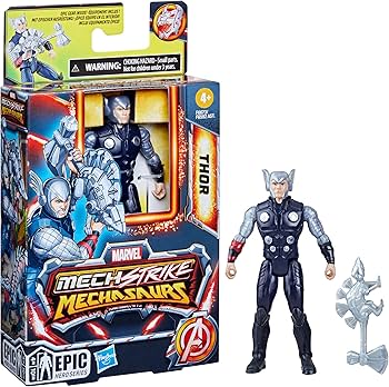 Marvel Mech Strike Mechasaurs Thor Action Figure
